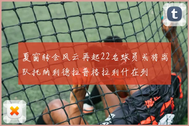 夏窗转会风云再起22名球员或将离队托纳利德拉普格拉利什在列